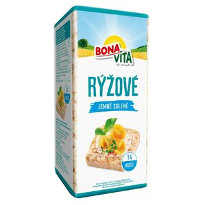 BONAVITA Ryžové chlebíčky jemne solené 120g cena za 1 kartón (10 kusov)