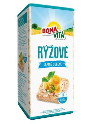 BONAVITA Ryžové chlebíčky jemne solené 120g cena za 1 kartón (10 kusov)