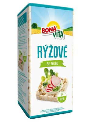 BONAVITA Ryžové chlebíčky so sójou 120g cena za 1 kartón (10 kusov)