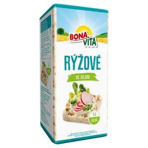 BONAVITA Ryžové chlebíčky so sójou 120g cena za 1 kartón (10 kusov)