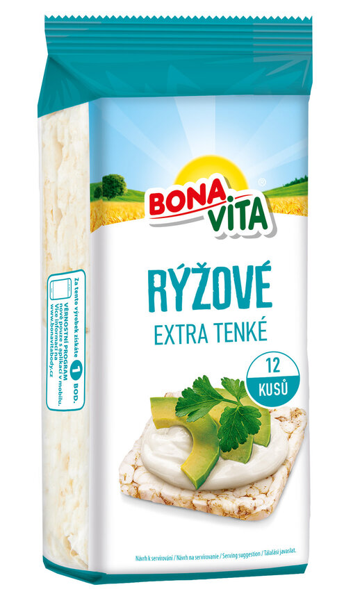 BONAVITA Ryžové extra tenké 105g cena za 1 kartón (14 kusov)