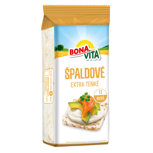 BONAVITA Špaldové extra tenké 105g cena za 1 kartón (14 kusov)