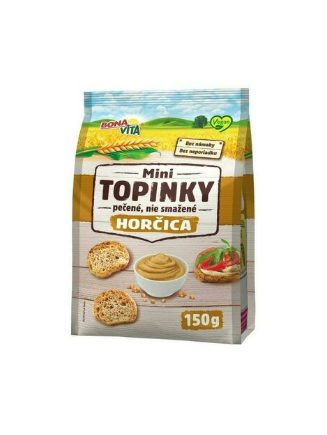 MINI topinky HORČICOVÉ 150g cena za 1 kartón (10kusov)